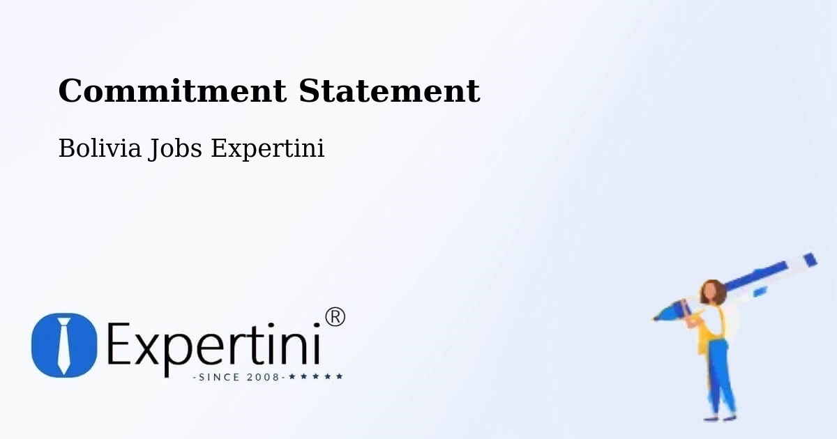 Corporate Commitment – Provincia Hernando Siles - Bolivia Jobs Expertini